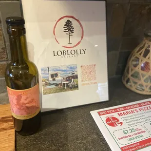 Cute little entrance countertop &quot;intro&quot; to Loblolly Cellars.