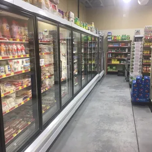 a grocery aisle