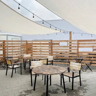 Their outdoor seating is cute