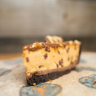 a slice of cheesecake