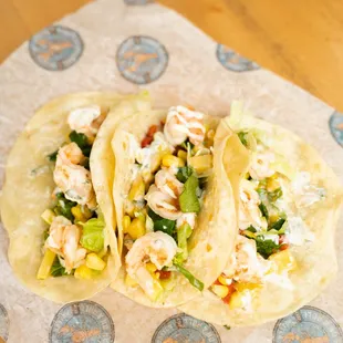 two fish tacos