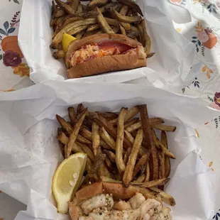 Hot Honey Lobster Roll &amp; Grilled Garlic Shimp Roll
