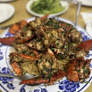 4 pound house special lobster + added noodles