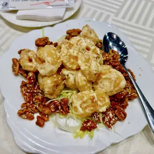 Honey Shrimp Walnut