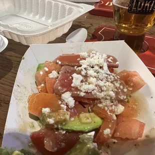 Seared tuna stuffed avocado