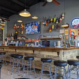 Bar area at Lobster Dogs, Denver NC