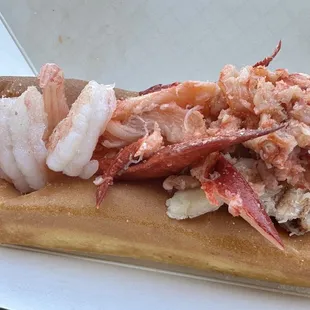 Lobster, crab and shrimp ultimate roll.