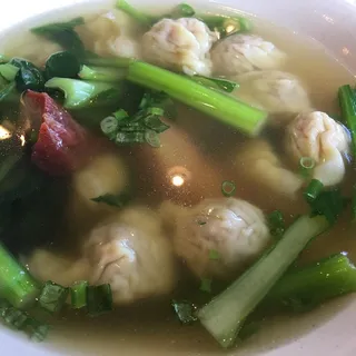 Fresh Shrimp Won Ton Noodle in Soup