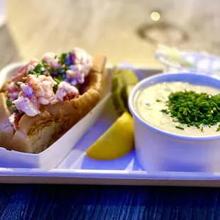 Maine lobster with chowder