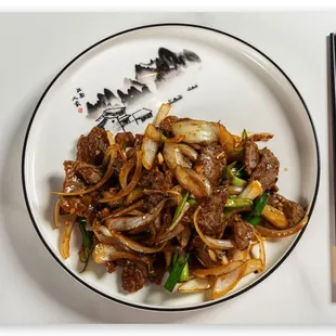 Fried Beef with Scallion