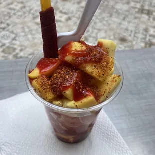 Mangos with Chamoy and Tajin