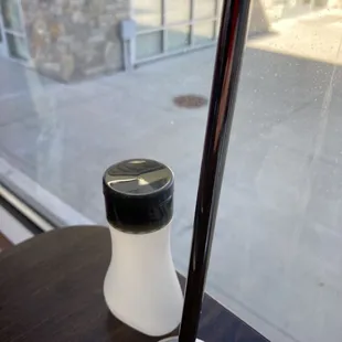 Hand sanitizer on every table