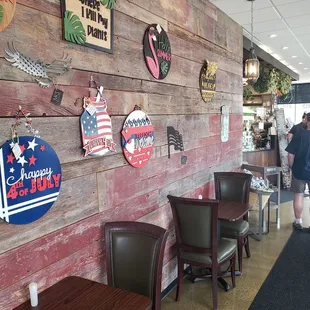 the interior of a restaurant