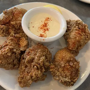 Fried oysters -this will keep me coming back!