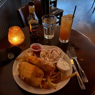 a plate of food on a table