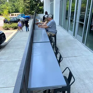 a man sitting at a bar