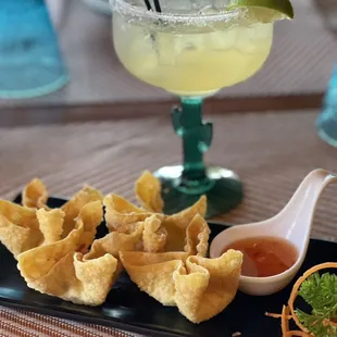Margarita &amp; Crab Rangoon
