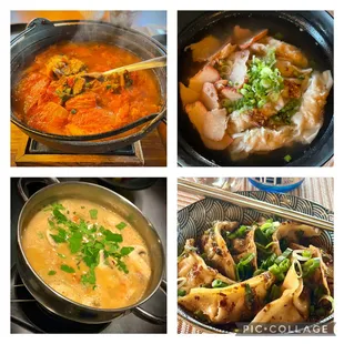 Variety of delicious menus