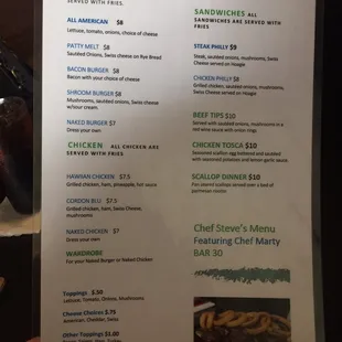 New Menu Side 2