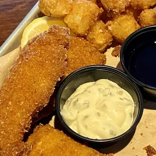 Local Fish and Tots Plate