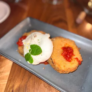 Crispy Eggplant &amp; Burrata