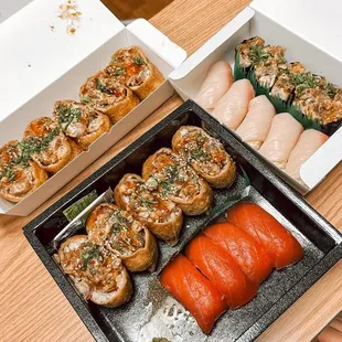sushi, sashimi, food, sushi and sashimi