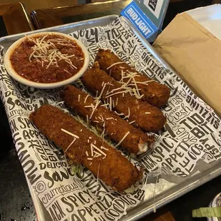 Mozzarella sticks. Very Good