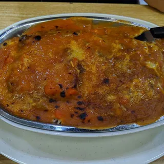 B2. Baked Pork Chop in Tomato Sauce Over Rice