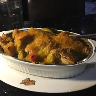 B11. Baked Chicken in Curry Sauce Over Rice