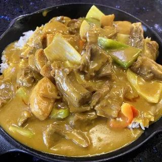 Q1. Beef Stew in Curry Sauce with Rice Special