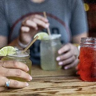 ribs, drink