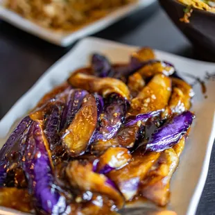 Eggplant w/ Garlic Sauce ($15)