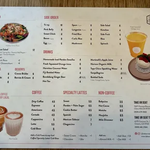 11/24 Menu