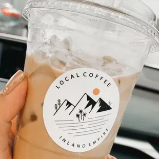 Pandan+ palm sugar latte. So good!