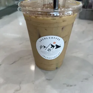 a cup of iced coffee