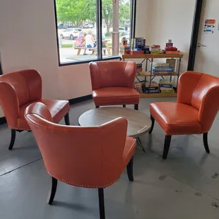 Just some of the cozy seating available.