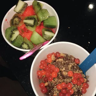 Watermelon with Kiwi &amp; Chocolate with Reese's and Boba