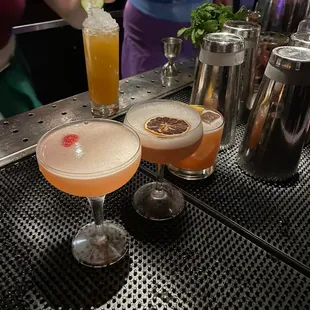 Cocktails featured: Rosebud and Cynthia's Pearl (my favorite)