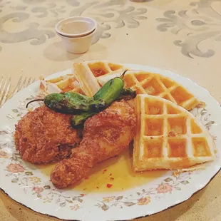 waffles, food
