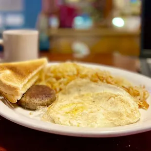 The Early Bird with Hash Browns &amp; Coffee