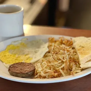 The Early Bird with Hash Browns &amp; Coffee