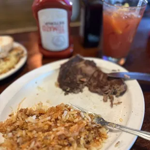 Ordered steak medium rare, thing was like cardboard! Worse Bloody ever, Never use premix for a good Bloody Mary!!  Won&apos;t be back!