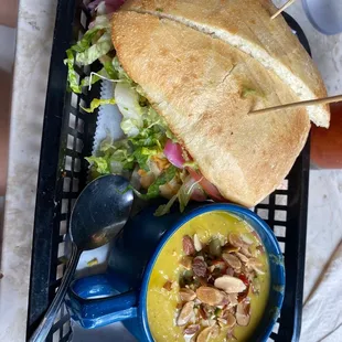 Garden Sammie with Gazpacho