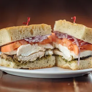 Chicken Panini on Focaccia