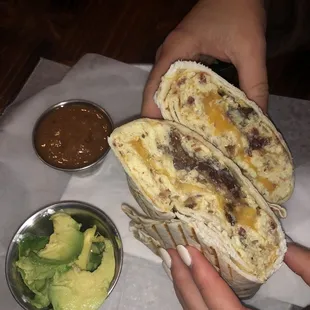 Smoked Brisket Breakfast Burrito