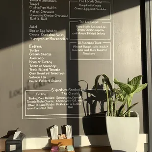 Food menu