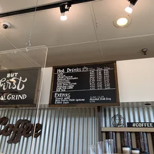Drink menu