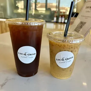 Iced Americano &amp; Iced Latte