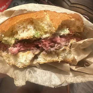 Cali burger no onions, tomatos or lettuce