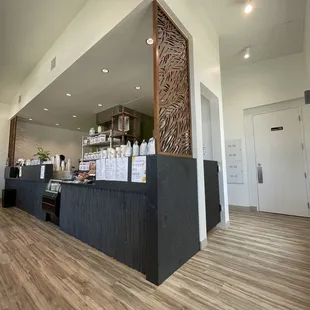 the inside of a coffee shop